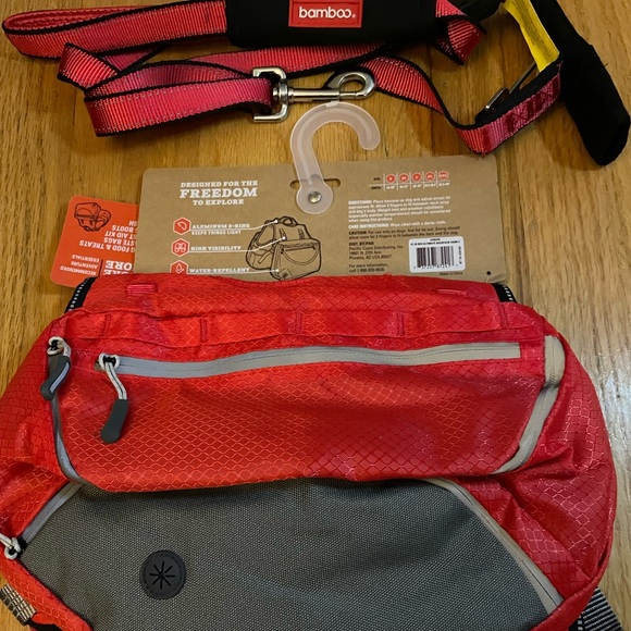 NWT Arcadia Trail Harness sz Small + Bamboo Quick Control Leash w/Seatbelt - Picture 3 of 4